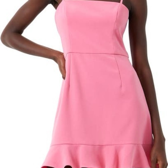 Pink Ruffle Hem Dress - Picture 1 of 3